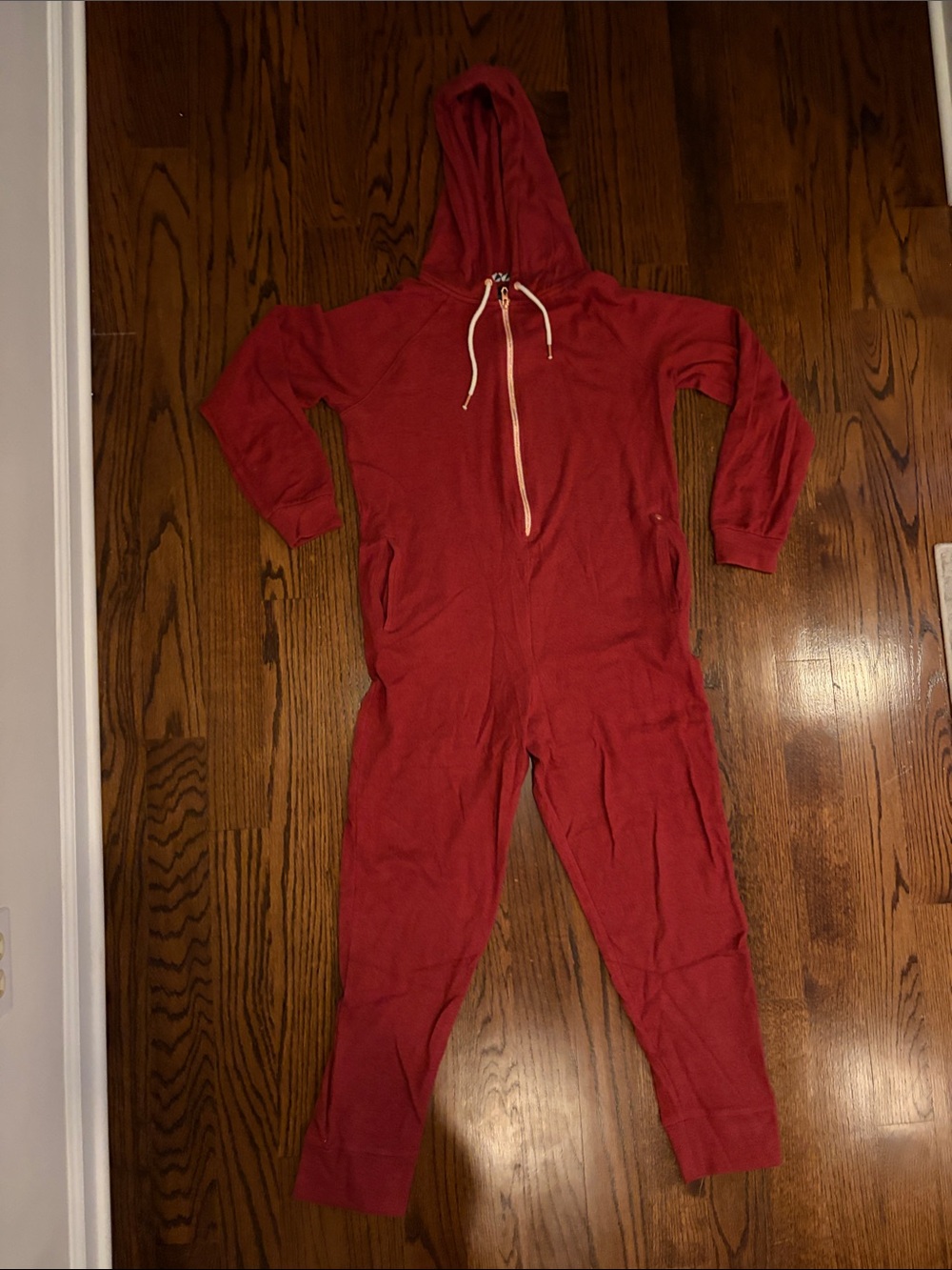 Volcom Red Women's Hooded One-Piece Jumpsuit